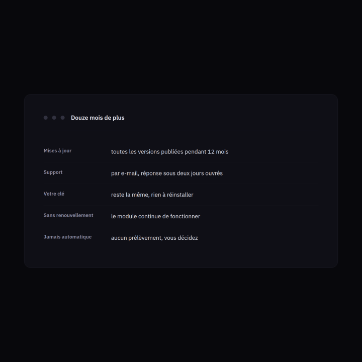 Actualizaciones — 12 meses más