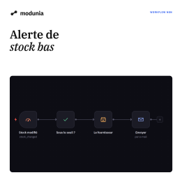 Alerte de stock bas