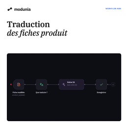 Traduction des fiches produit